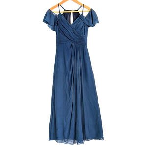 Azazie Dakota Dark Navy XS Bridesmaid Prom Homecoming Dress